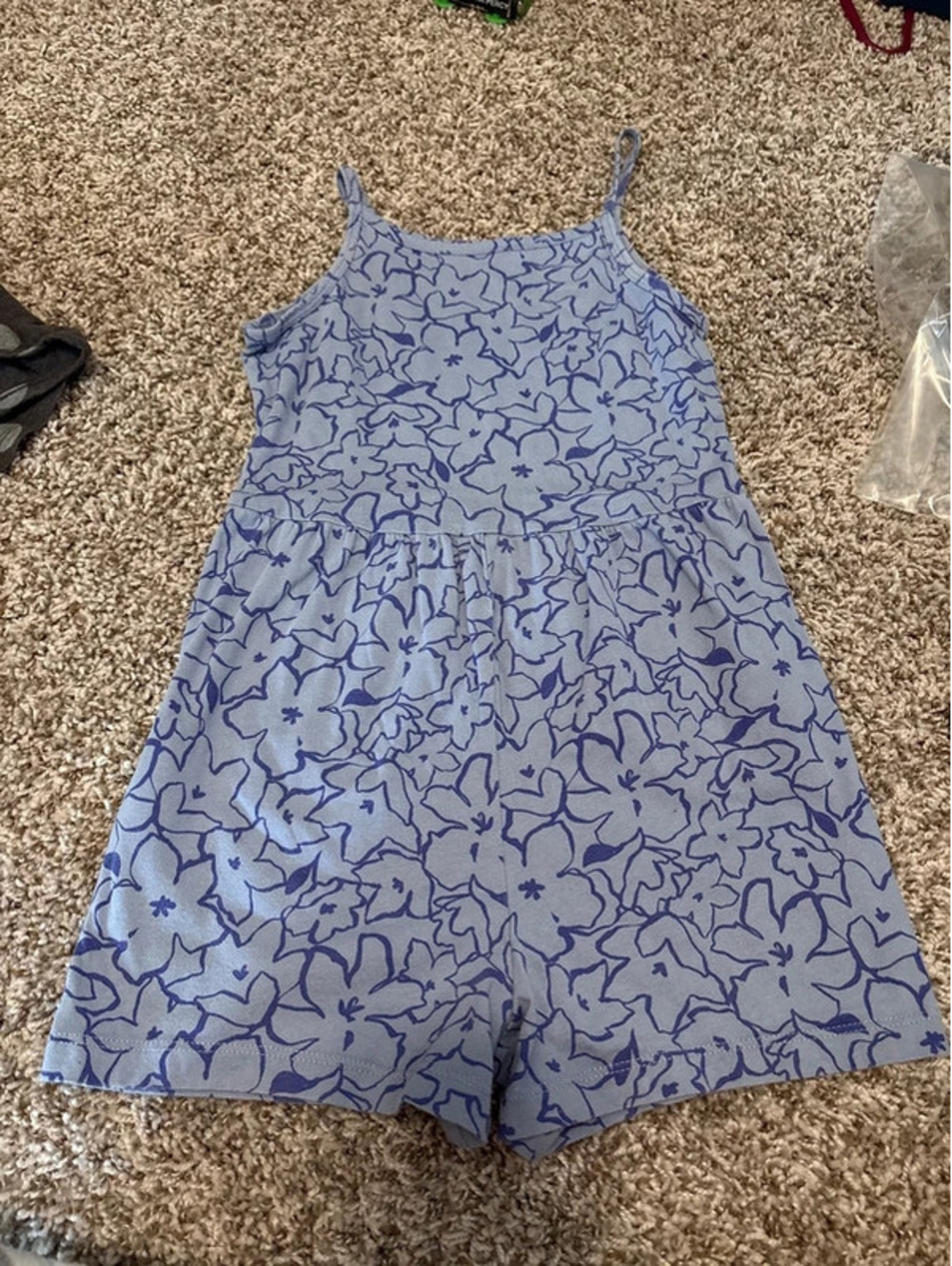 Carter’s Girl Floral Lavender Romper Size 10 EUC